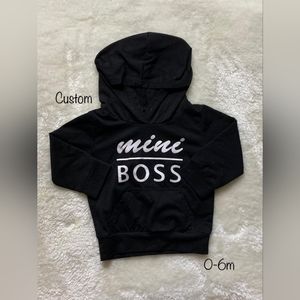 Mini Boss black hoodie